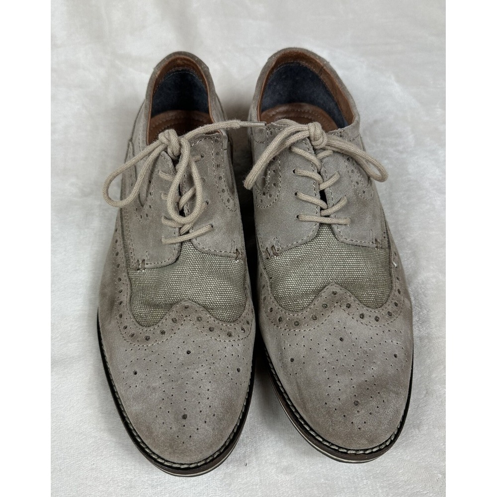Bar III Mens Axel Suede Wingtip Oxford Shoes Sand Size 8.5